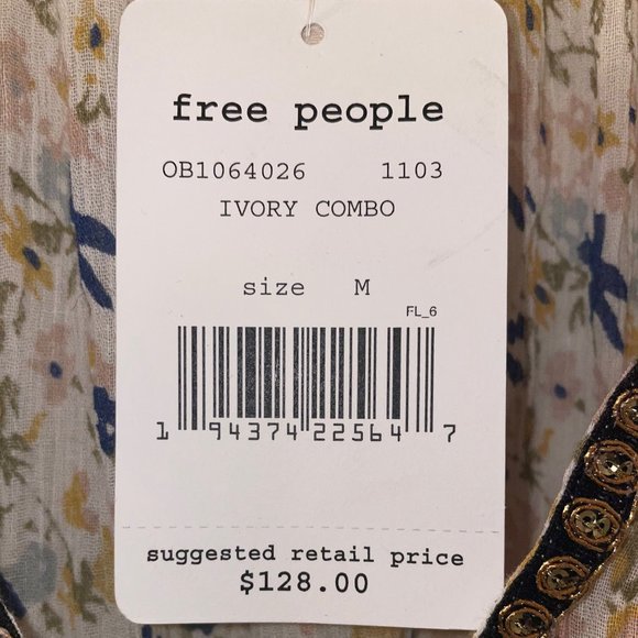 FREE PEOPLE Gardenia Tunic Top Ivory - Picture 7 of 7